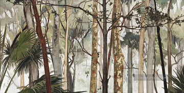 Eukalyptus Wald orientalischen Stil Wälder Ölgemälde